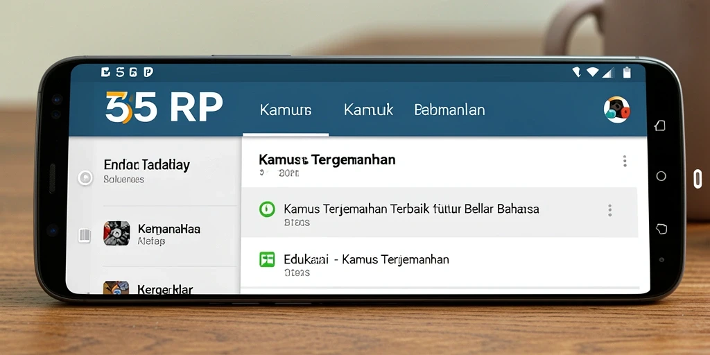 Tampilan antarmuka 55RP yang sederhana dan informatif.