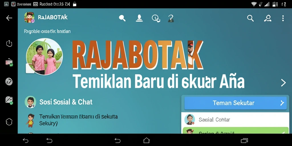Tampilan antar muka RAJABOTAK yang sederhana dan fungsional.