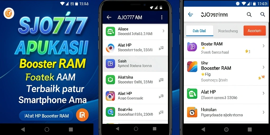 Tampilan antarmuka pengguna SJO777 yang mudah digunakan untuk mengoptimalkan RAM.